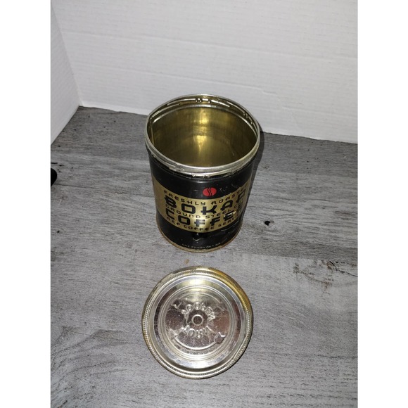 Vintage 1920`s Bokar Coffee Supreme 1 lb. Tin Can - Picture 7 of 7